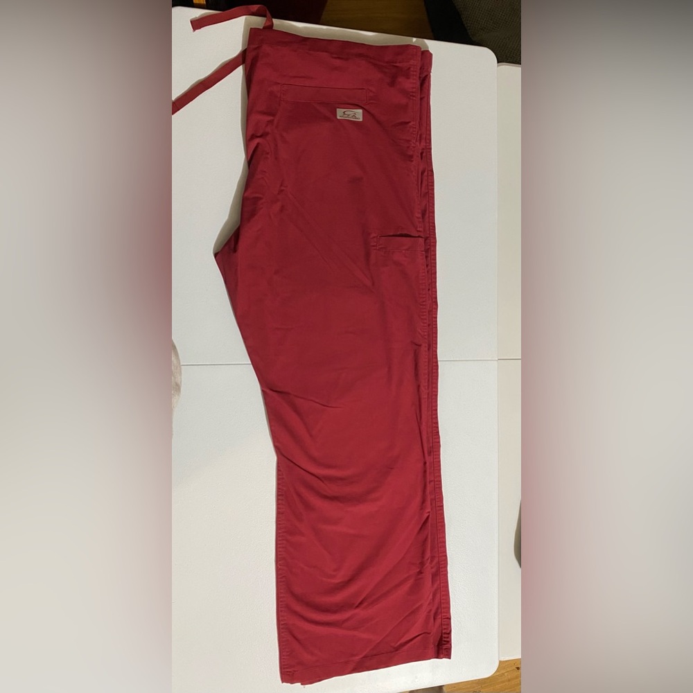 2 PAIR IGUANA MED Scrub Pants Burgundy 3XL #2037